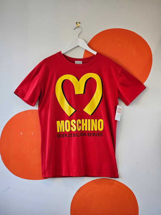 MOSCHINO Golden Arches Tee - SIZE XL