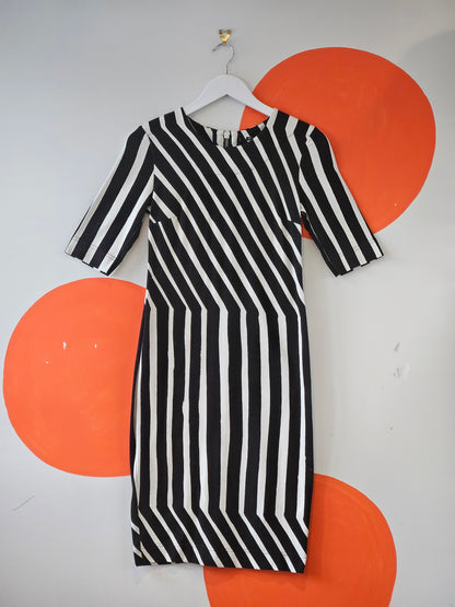 Marimekko Black-White Striped Dress