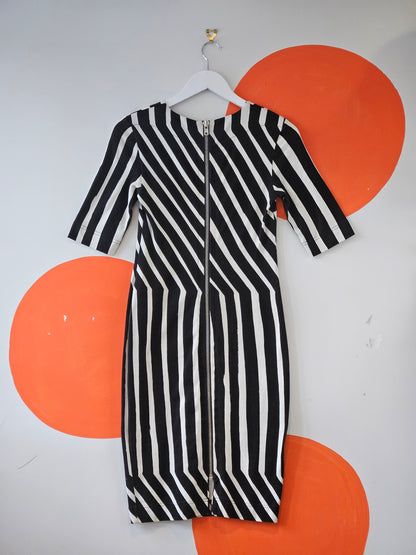 Marimekko Black-White Striped Dress