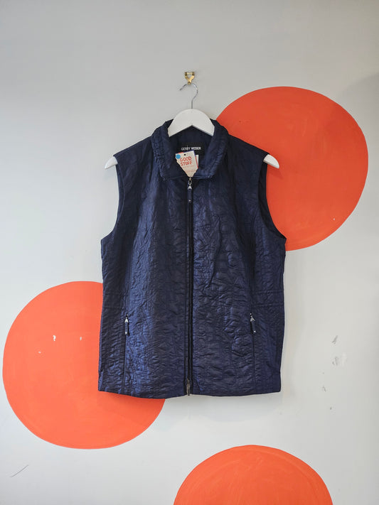 Gerry Weber Navy Puffer Vest | 14 / M