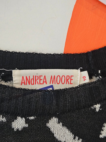 Andrea Moore Animal Print Merino Sweater | 14 / M