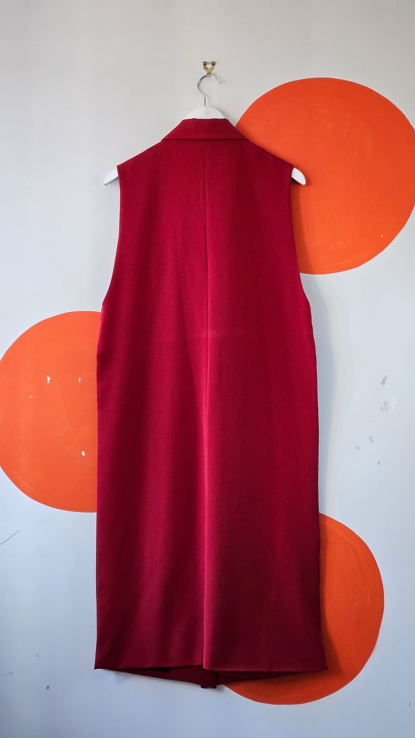 REPERTOIRE Sleeveless Split Side Jacket - SIZE M
