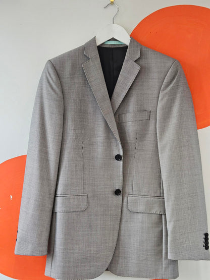Crane Brothers Black-White Houndstooth Men's Suit