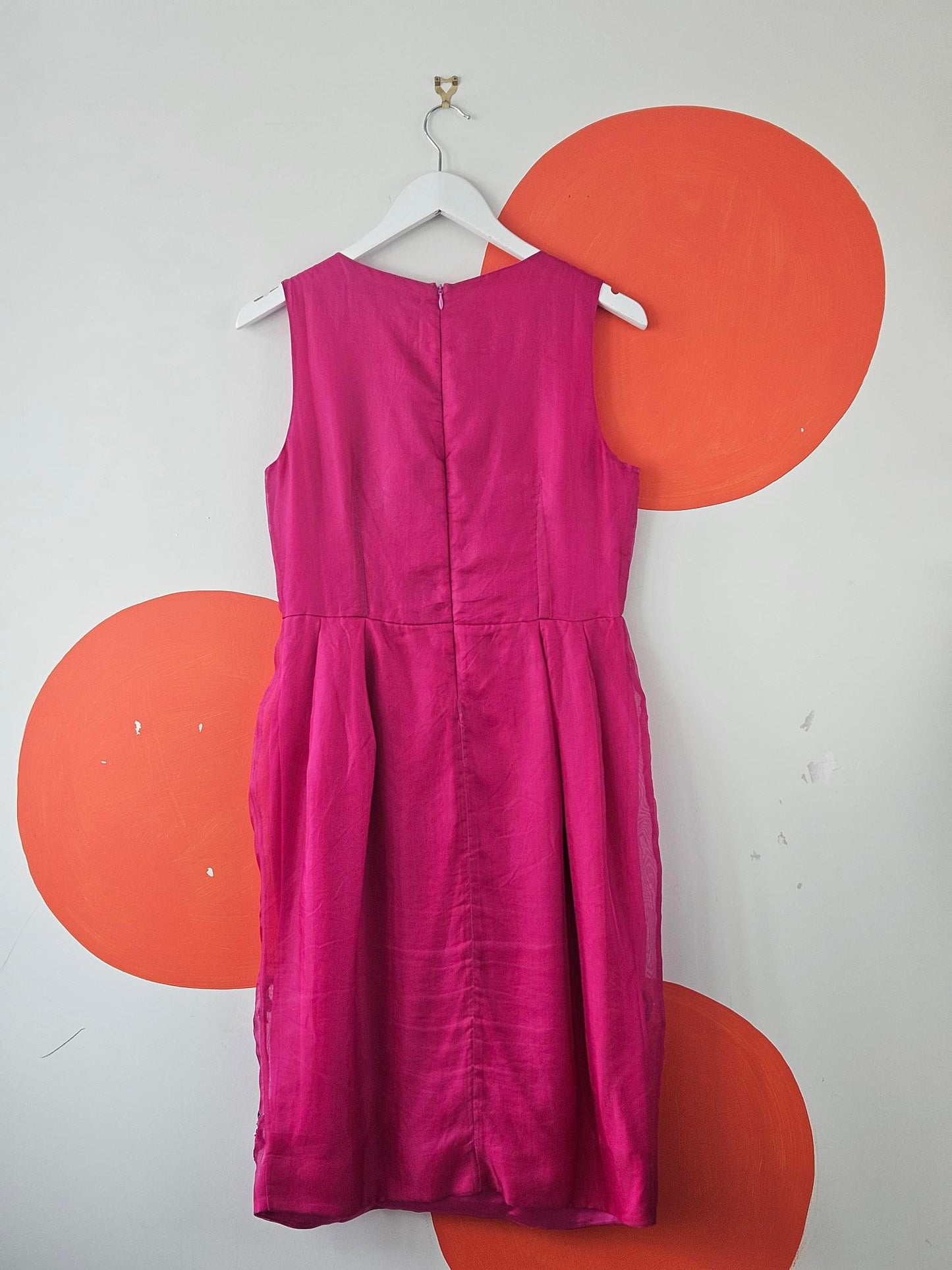 Trelise Cooper 'Silk Thistle' Embellished Pink-Silver Dress