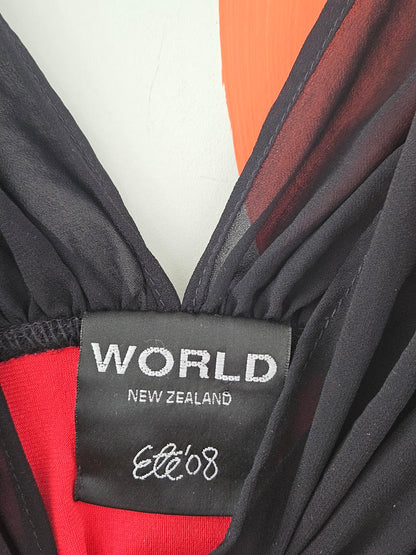 WORLD 'Marilyn' Summer '08 Red-Black Top
