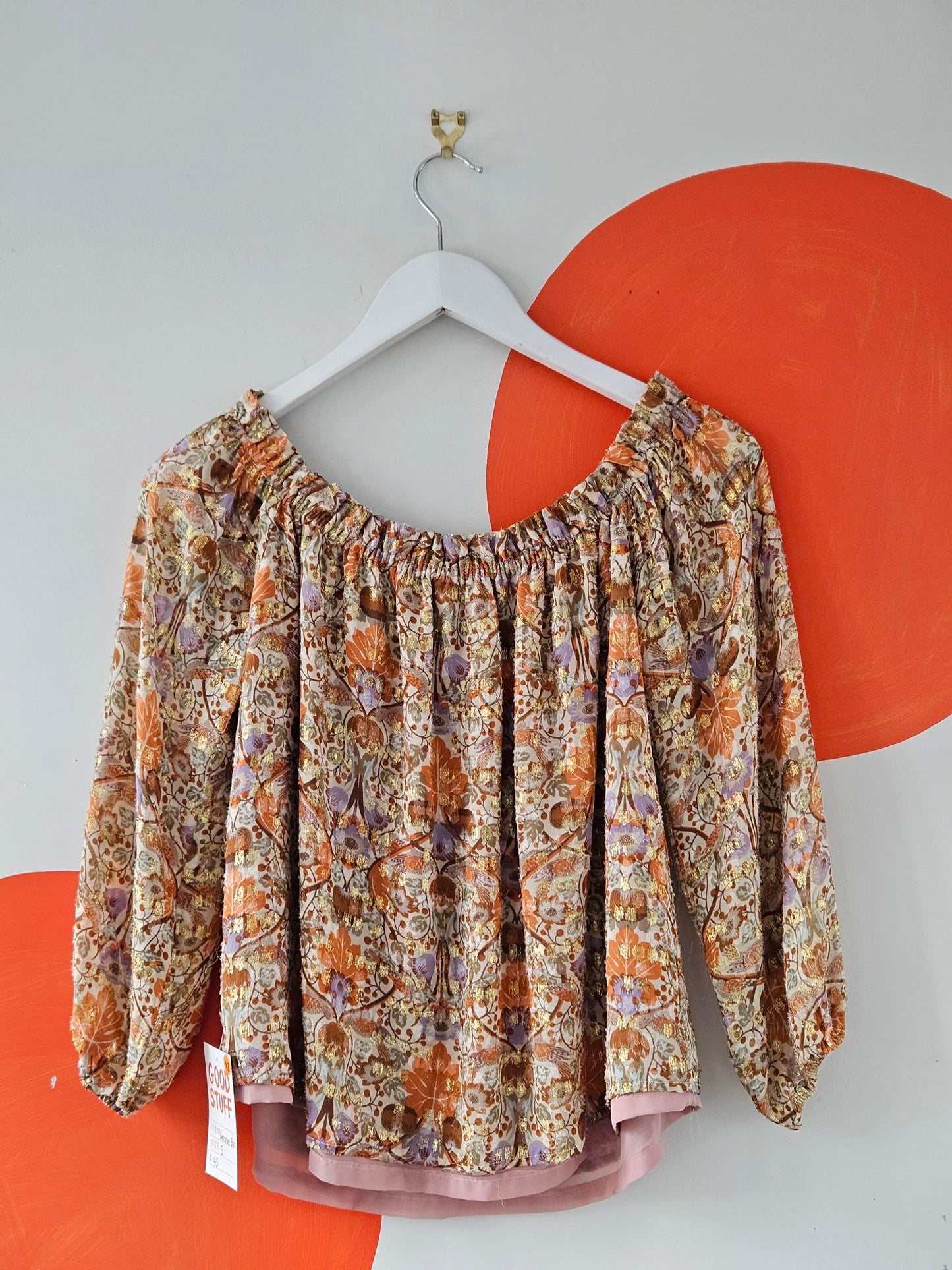 Christine Bol Sparkly Multicolour Pattern Blouse