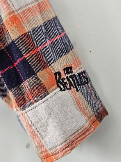 Jupe Vendue Plaid Beatles Print Men's Shirt