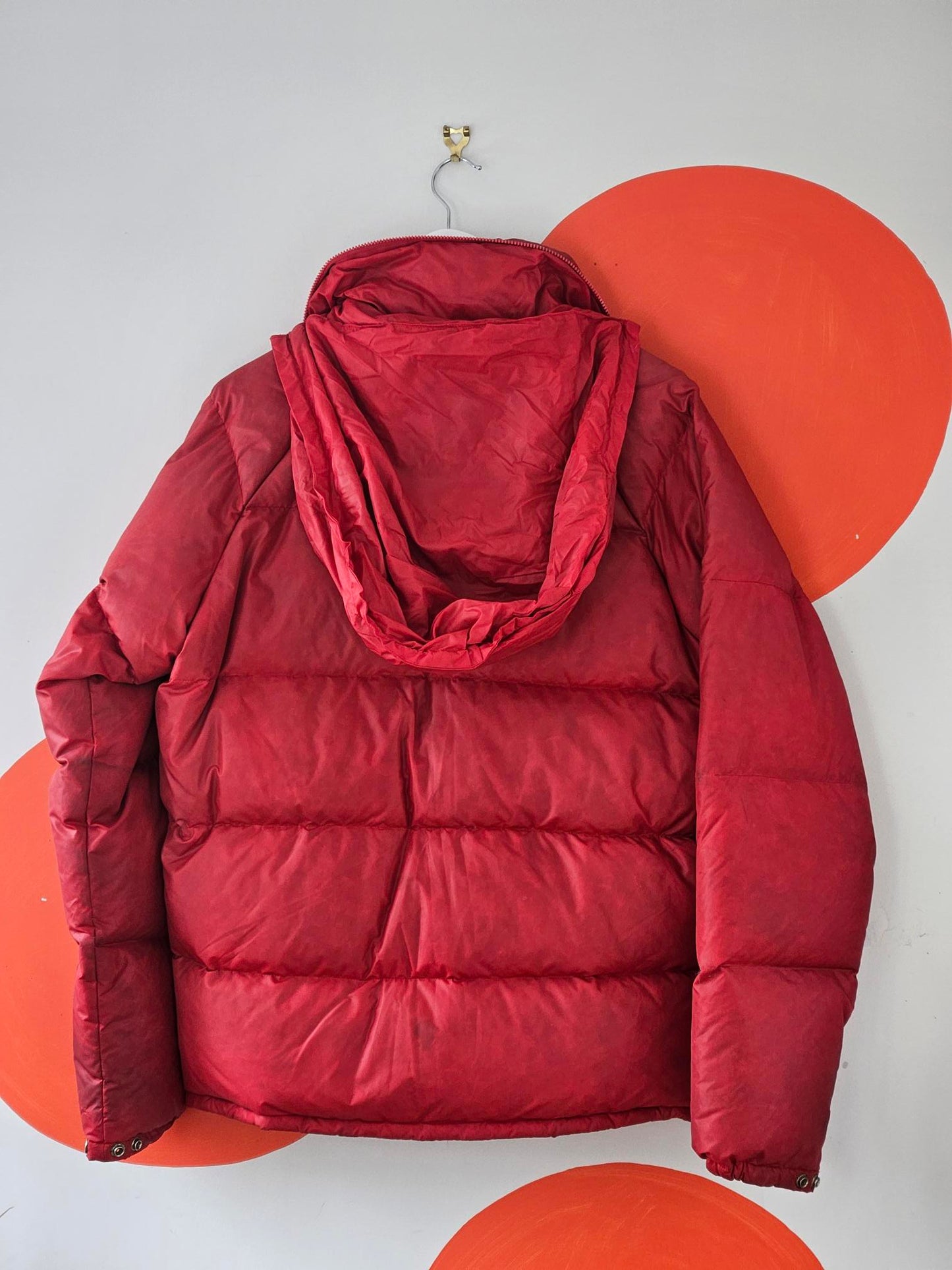 Vintage Red Down Puffer Jacket