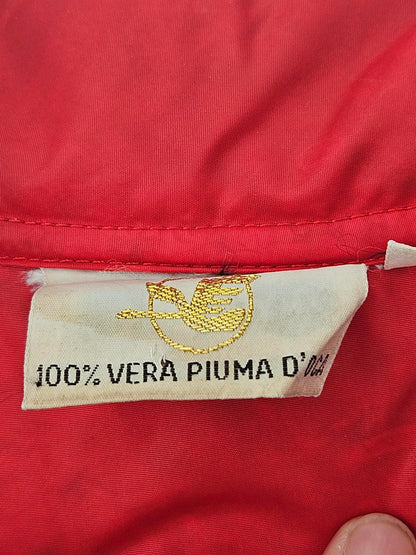 Vintage Red Down Puffer Jacket