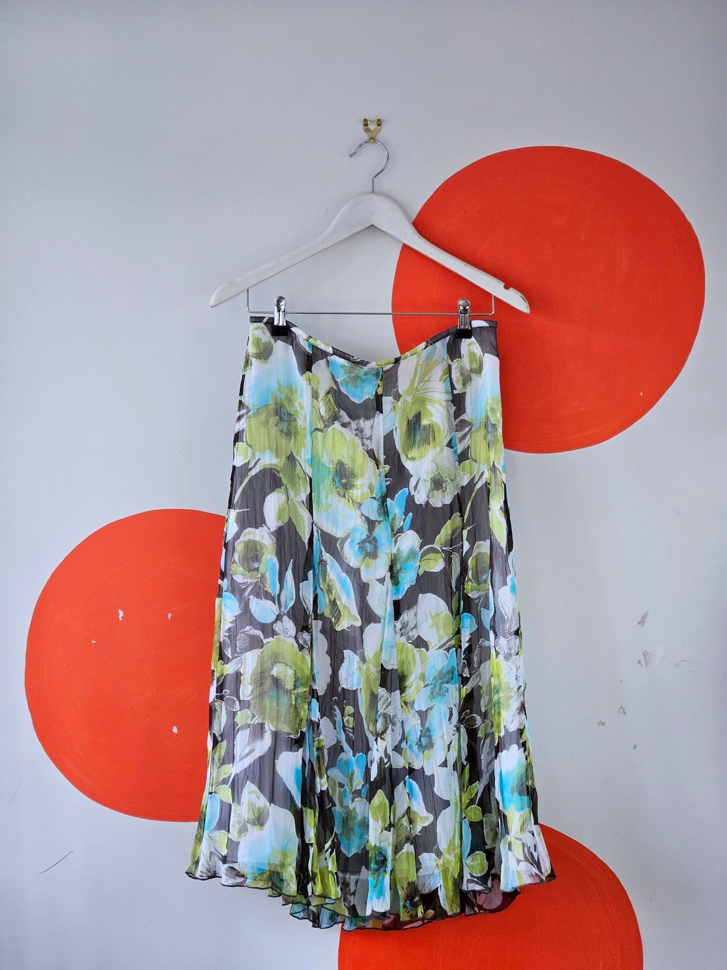 Gerry Weber Y2K Sheer Patterned Blouse & Skirt Set