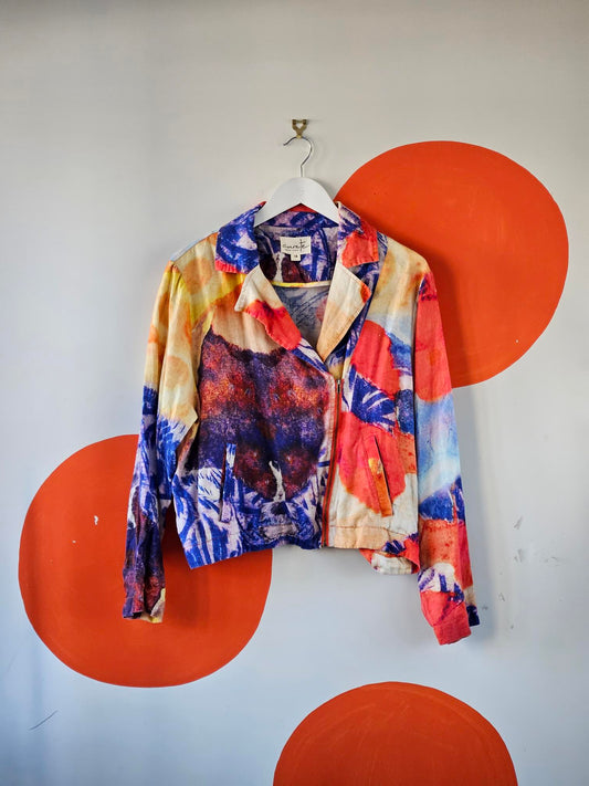 Curate Trelise Cooper 'Wild Biker' Tie Dye Linen Jacket