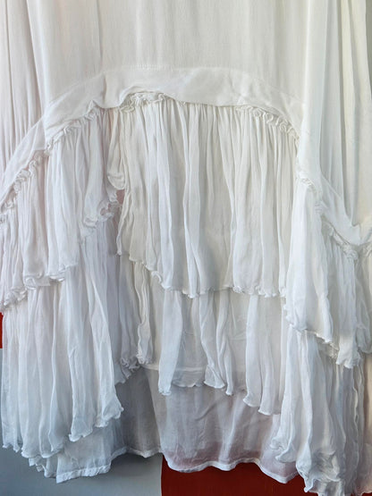 Curate Trelise Cooper 'Essential Edit' White Frilly Top