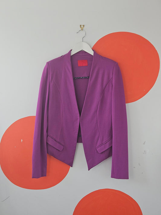 Andrea Moore Pink Knit Blazer