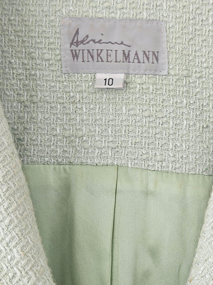 Adrienne Winkelmann Pastel Green Knit Blazer