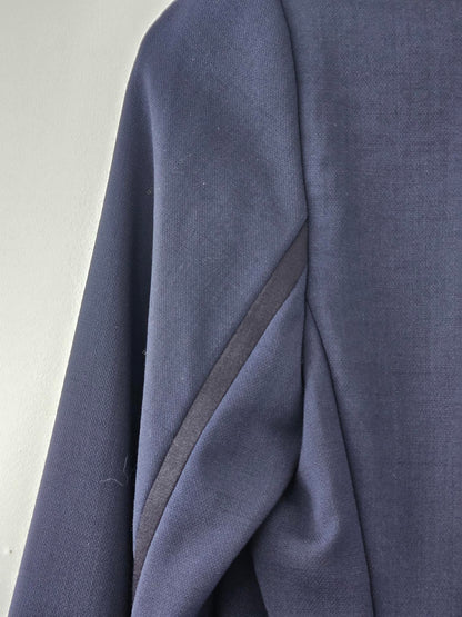 Vince Navy Blazer with Black Lapel