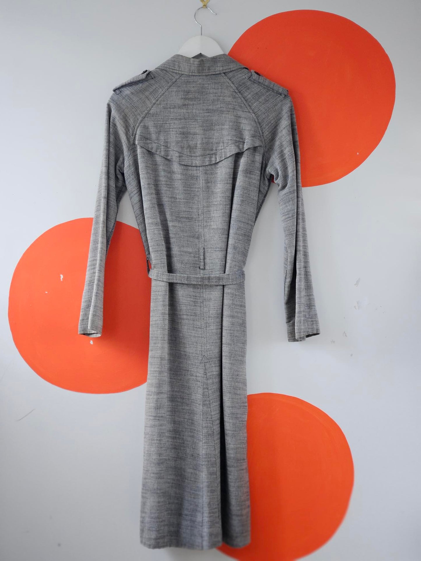 Camilla and Marc 'Bonnie & Clyde' Grey Knit Trench Coat