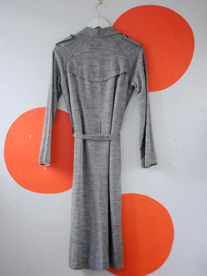 Camilla and Marc 'Bonnie & Clyde' Grey Knit Trench Coat