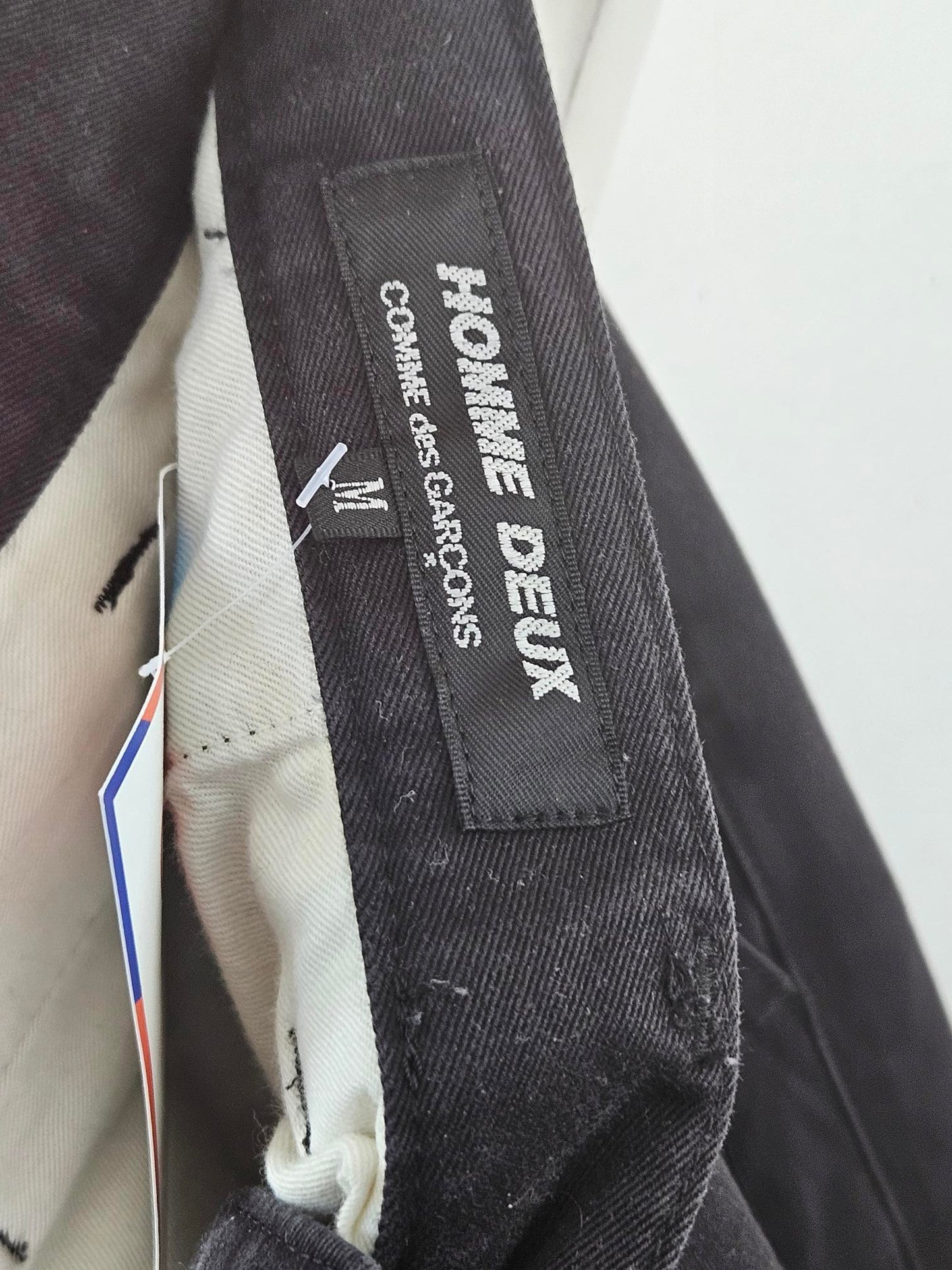 Comme des Garçons Homme Deux Black Cotton Men's Pants