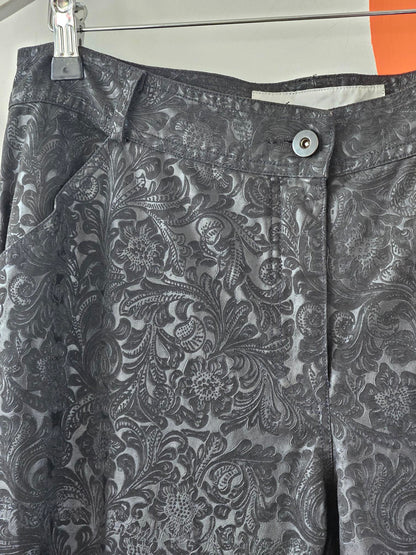 Cooper by Trelise 'Bodgie' Black Paisley Pattern Pants