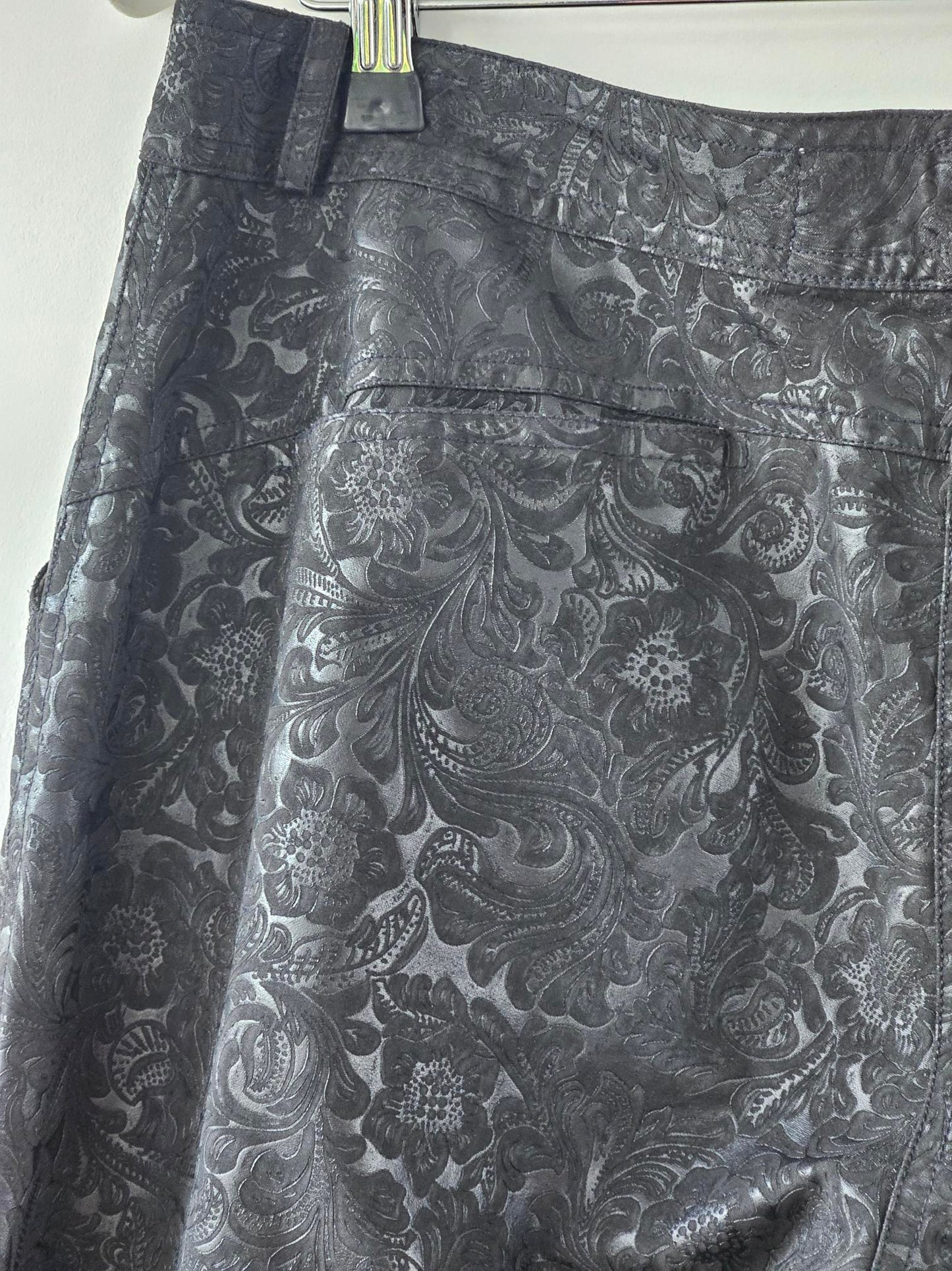 Cooper by Trelise 'Bodgie' Black Paisley Pattern Pants