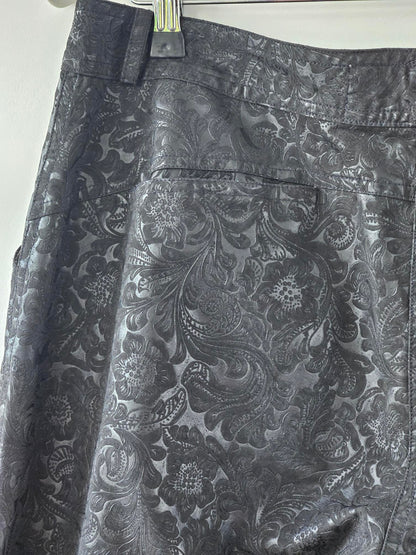 Cooper by Trelise 'Bodgie' Black Paisley Pattern Pants