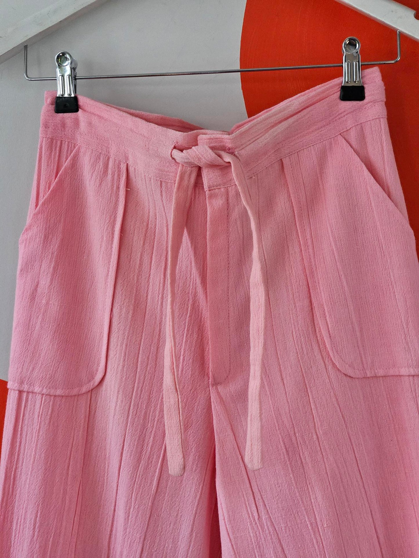 Put On Vintage Pink Textured Pants