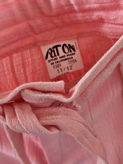 Put On Vintage Pink Textured Pants