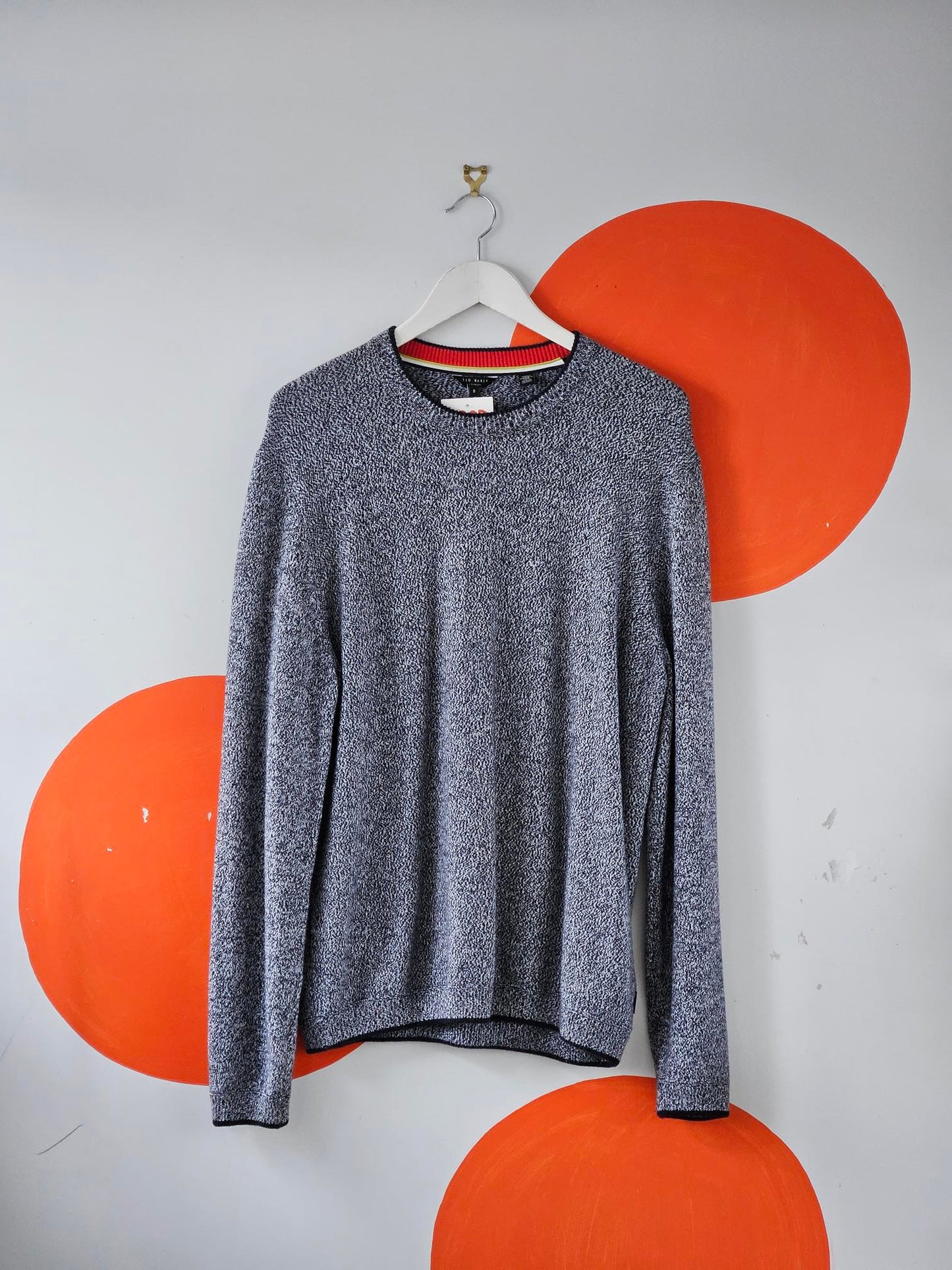 Ted Baker Black-White Pattern Knit Men's Jumper