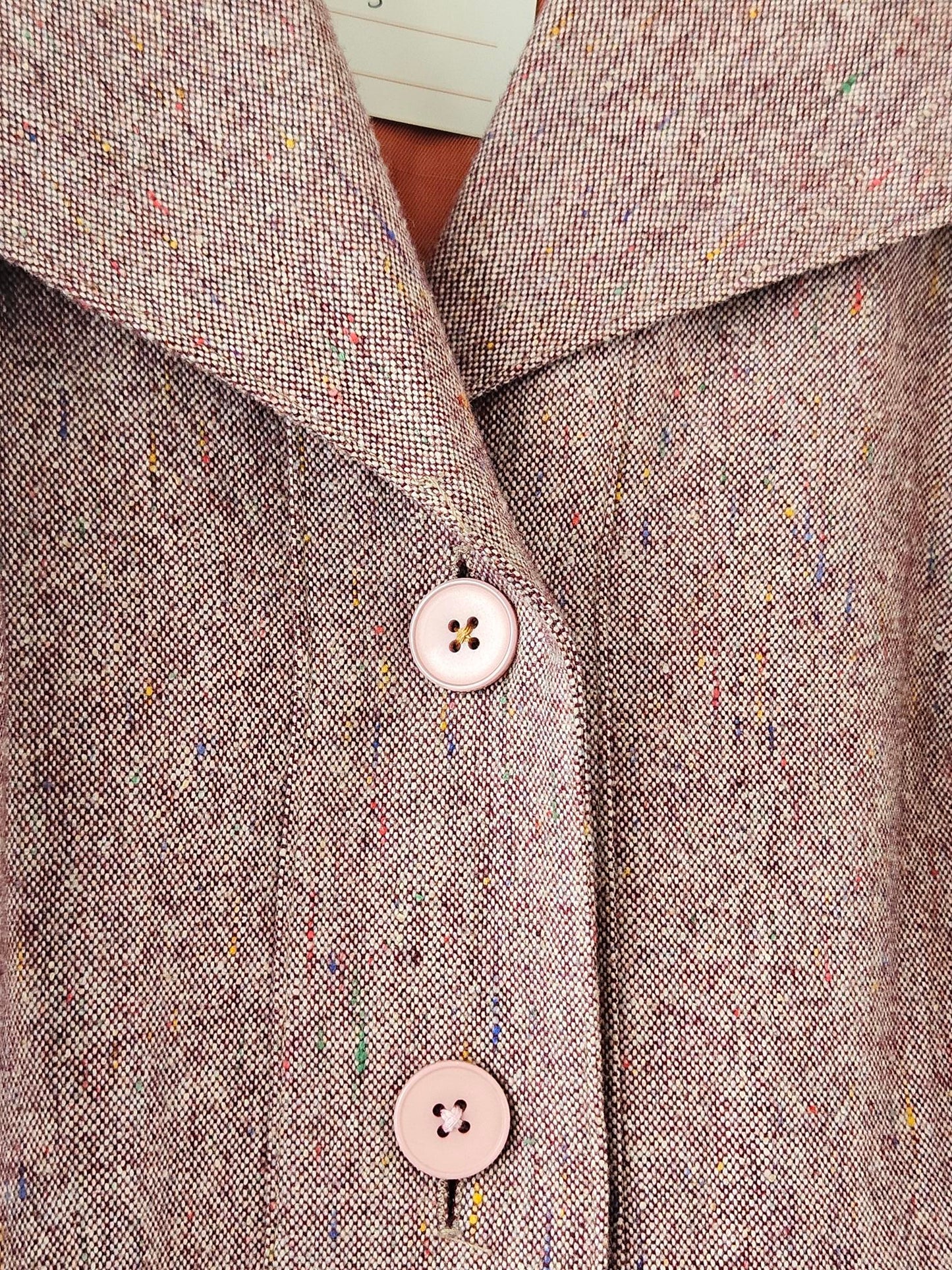 Vintage Pink Wool Coat
