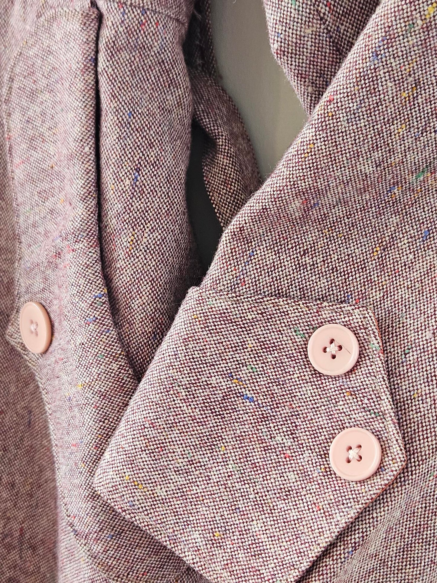 Vintage Pink Wool Coat