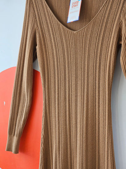 Anna Quan 'Emory' Beige Knit Dress