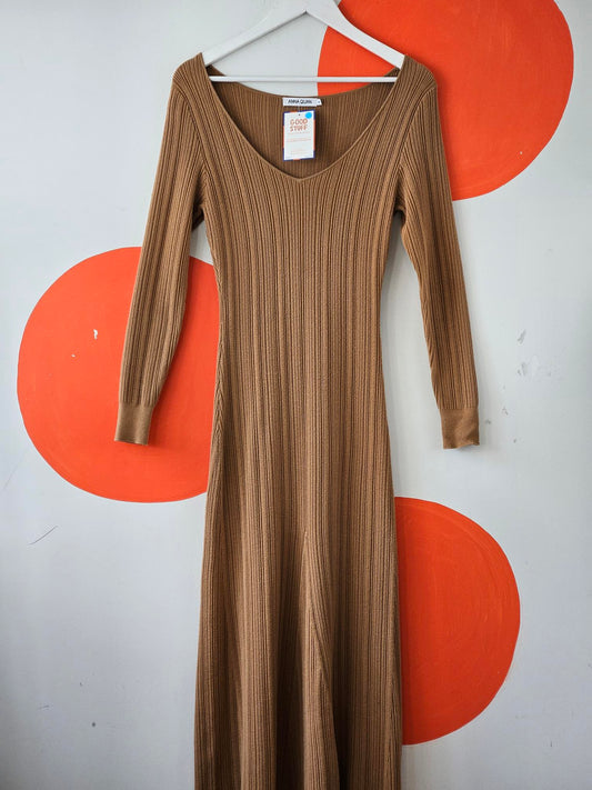 Anna Quan 'Emory' Beige Knit Dress