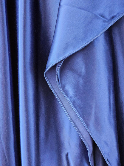 Carla Zampatti Blue Satin Blazer & Skirt Set