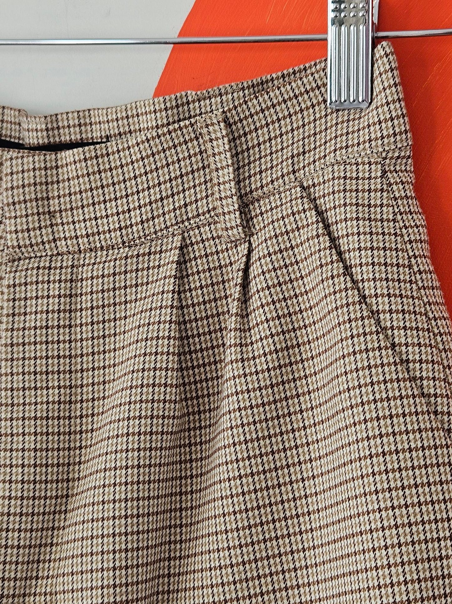 Olivia Beige Plaid Blazer & Shorts Set