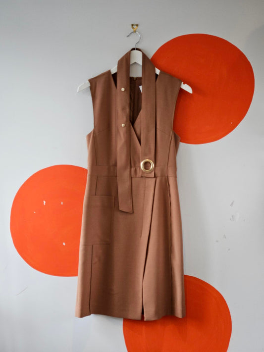 It Michaa Beige Korean Designer Dress