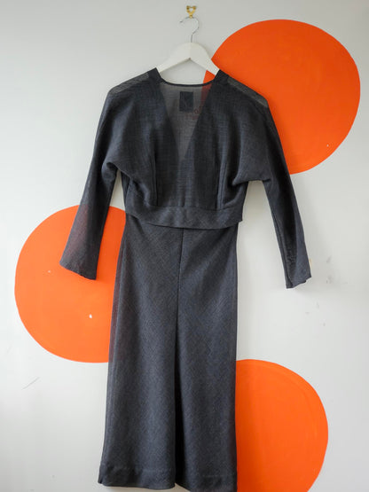 Pearl Dark Grey Linen Dress