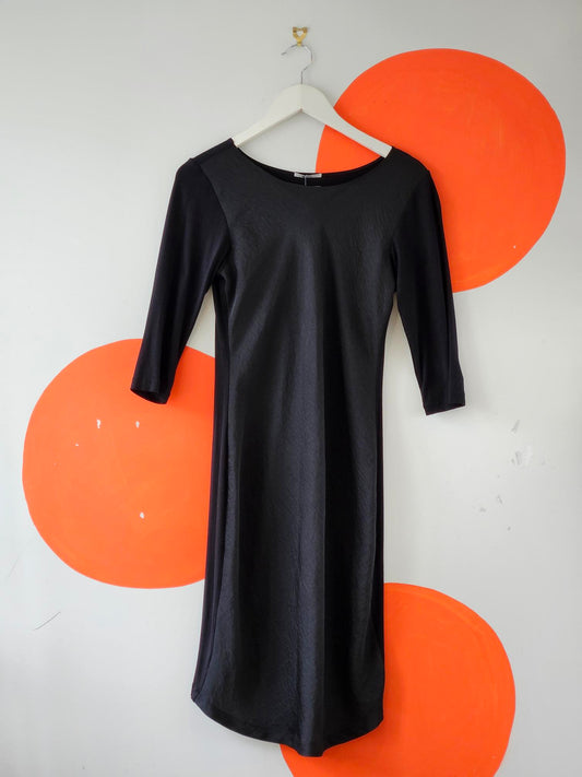Turet Knuefermann Black 3/4 Sleeve Dress