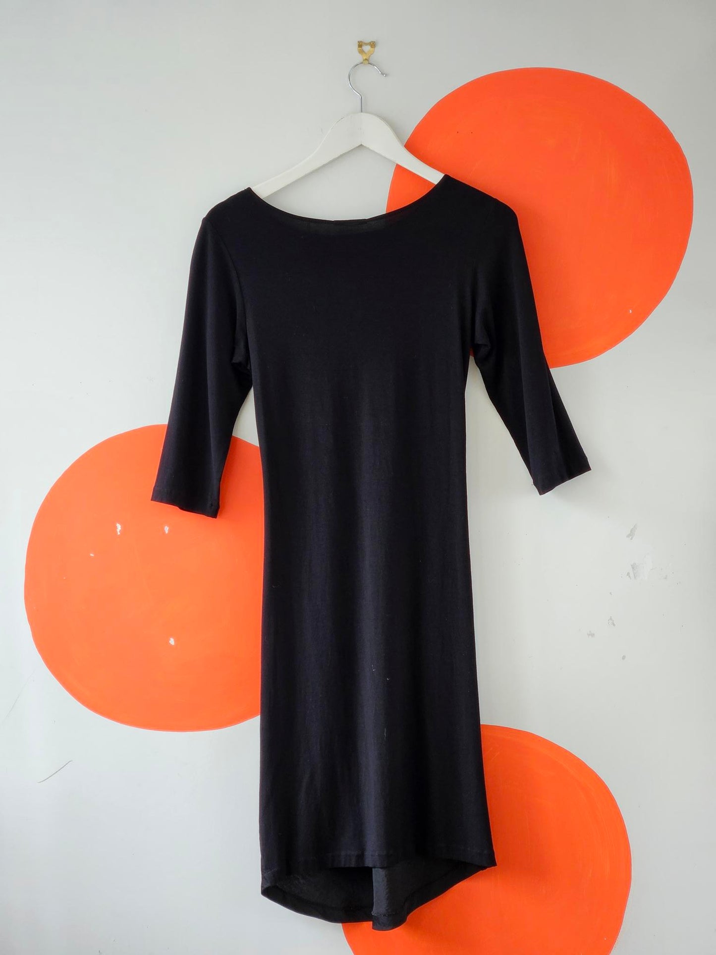 Turet Knuefermann Black 3/4 Sleeve Dress