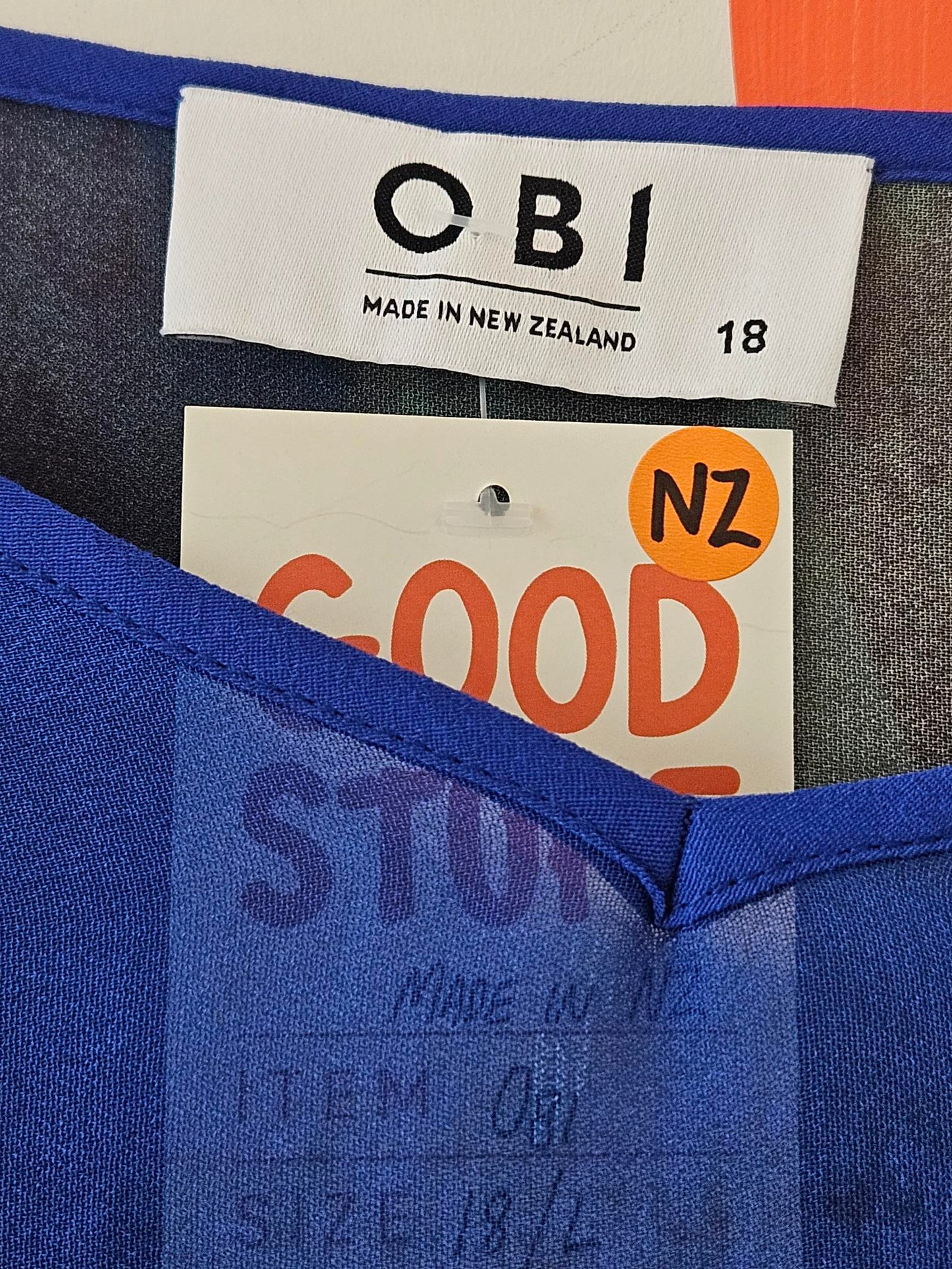 Obi Blue-Multicolour Flowy Dress