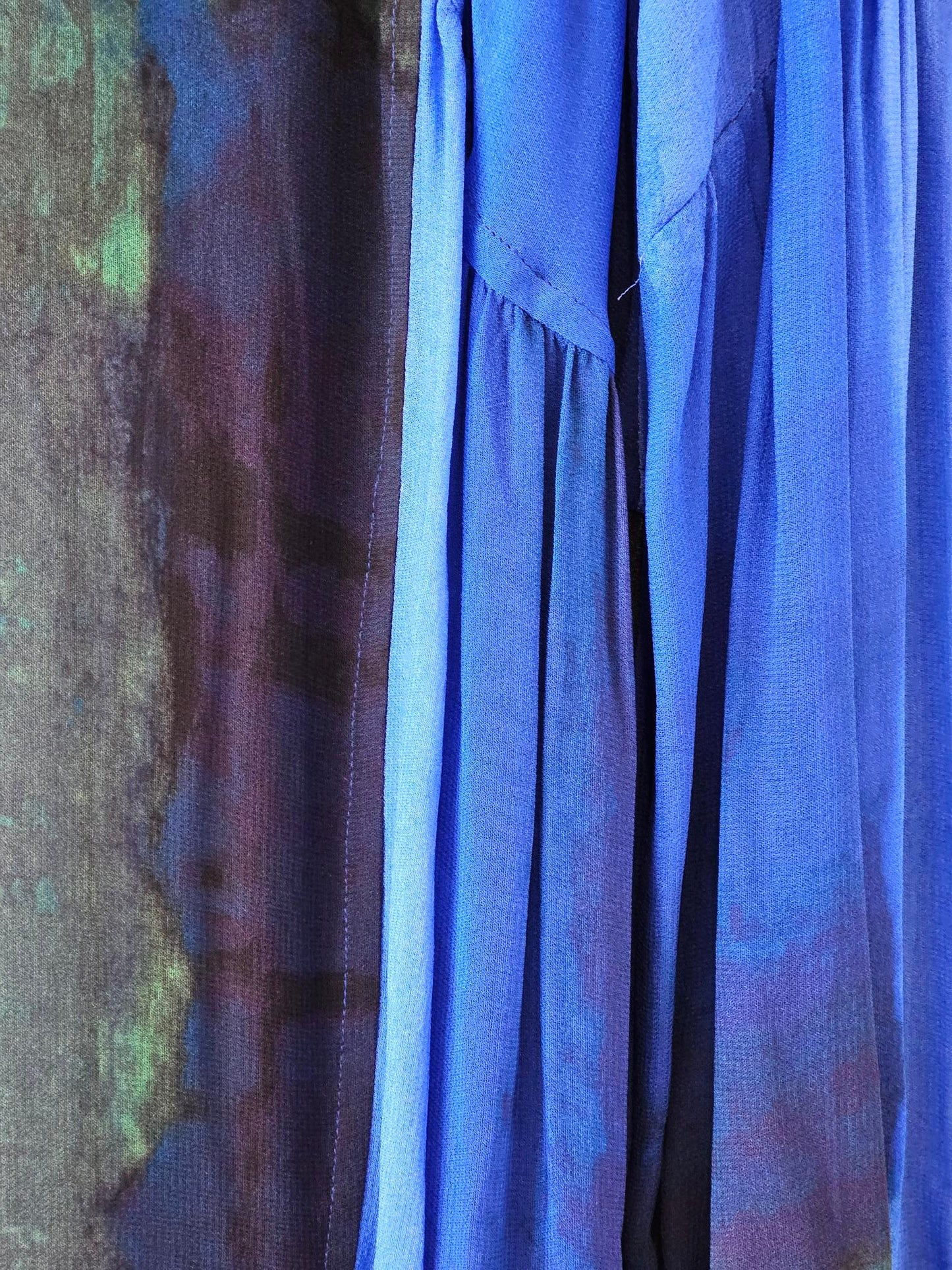 Obi Blue-Multicolour Flowy Dress
