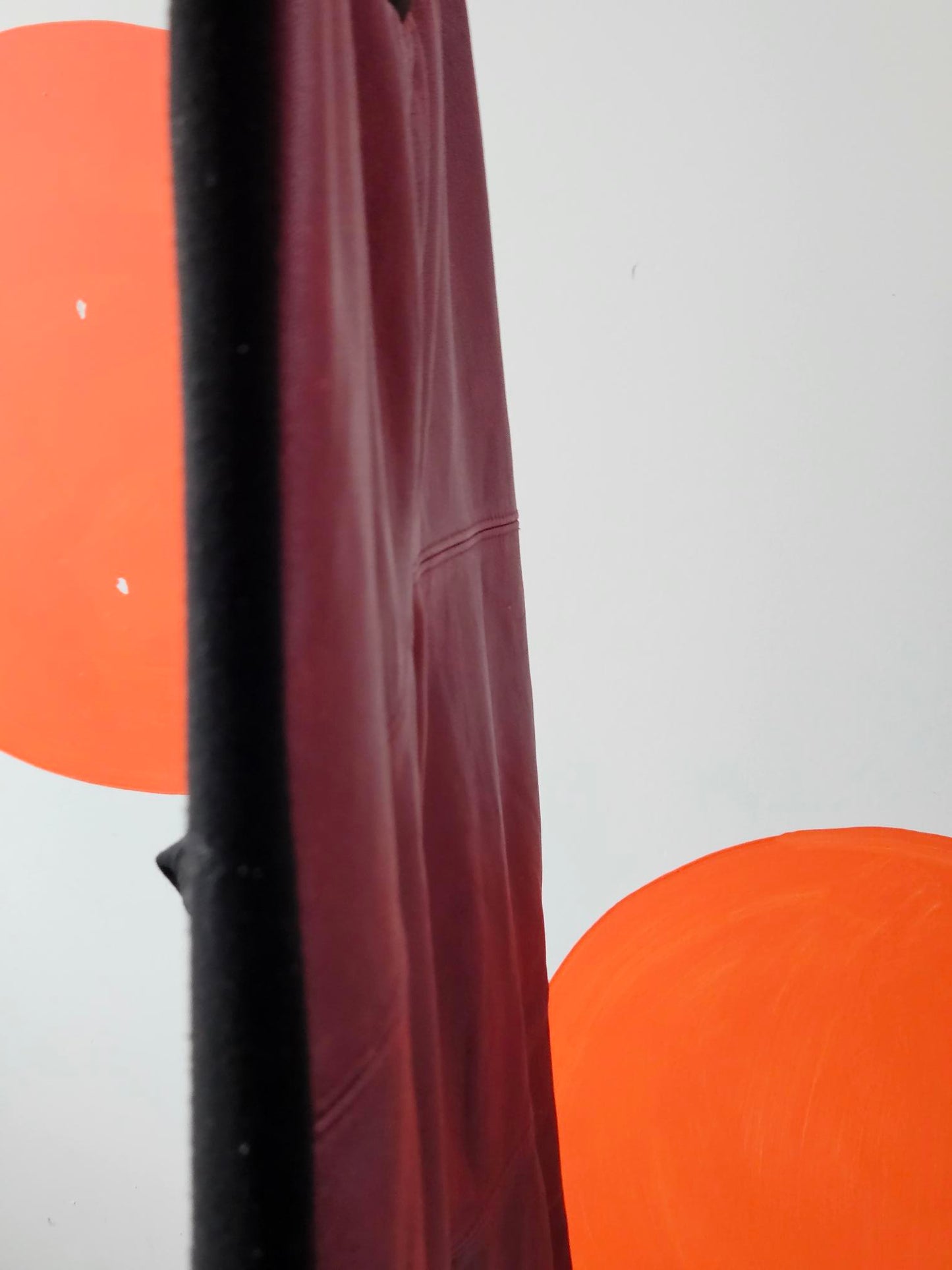 Sabatini Maroon-Black Leather Panel Plants