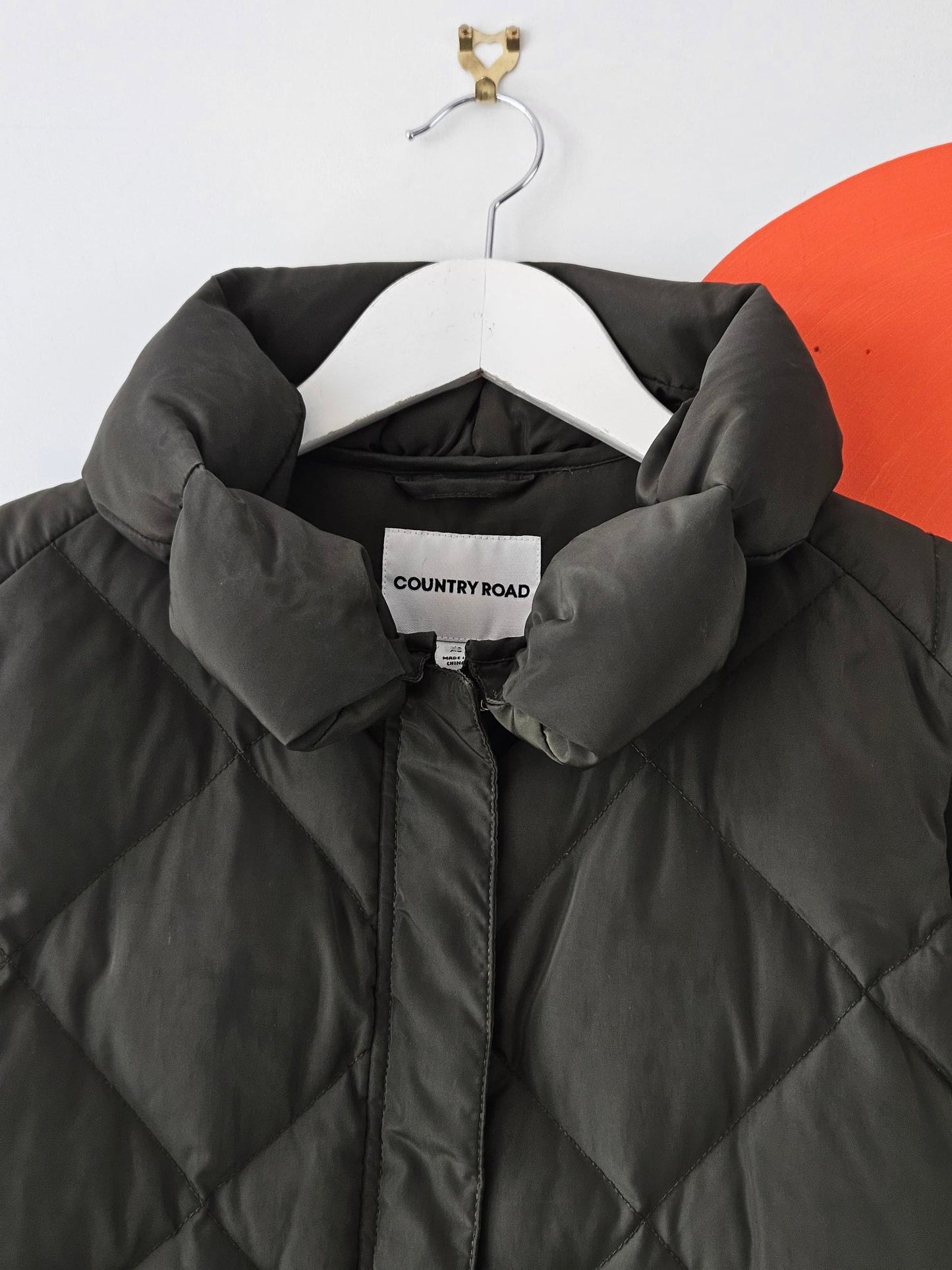 Country Road Olive Puffer Vest