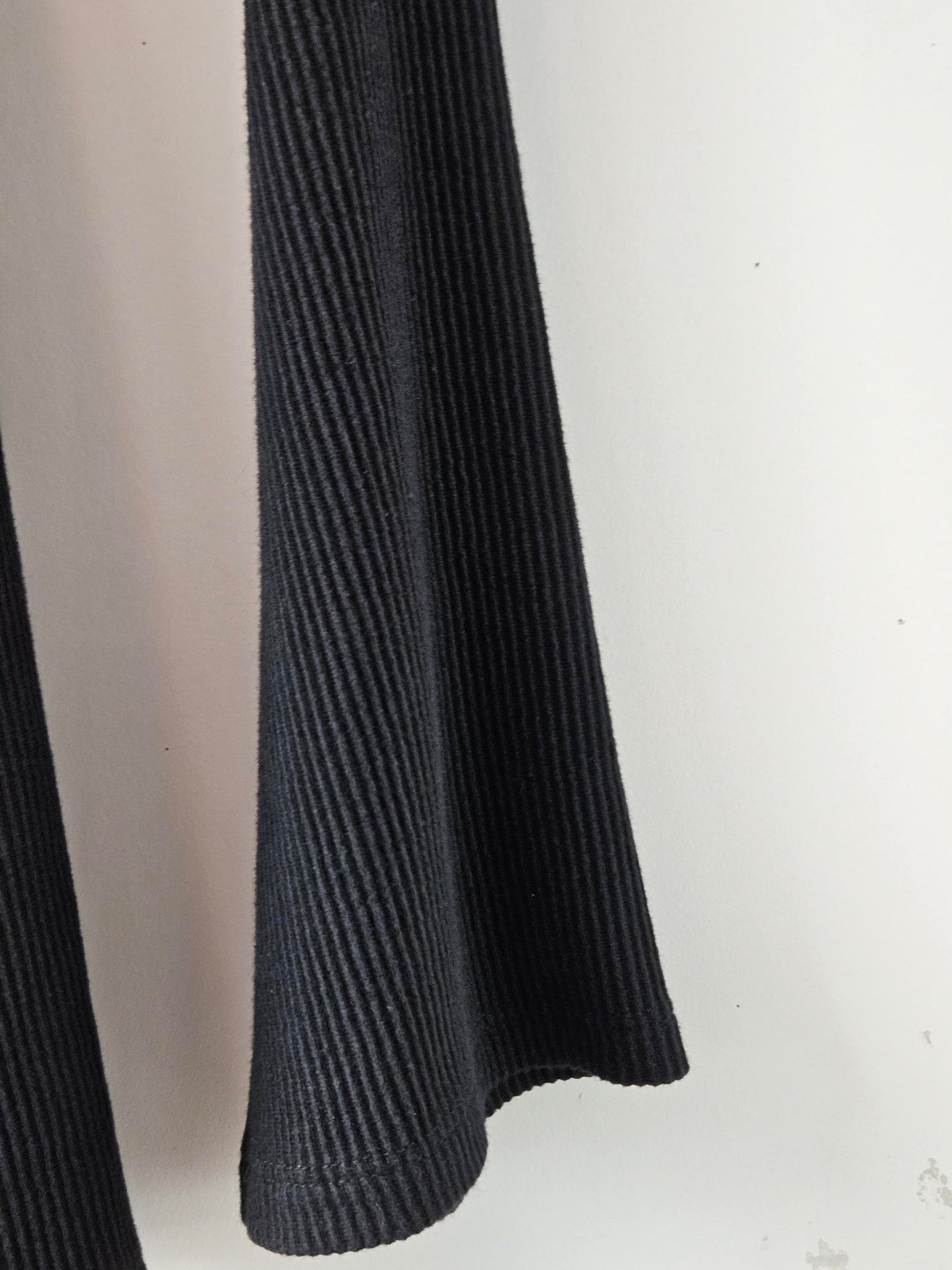 Harman Grubiša Black Rib Knit Zip Cardigan