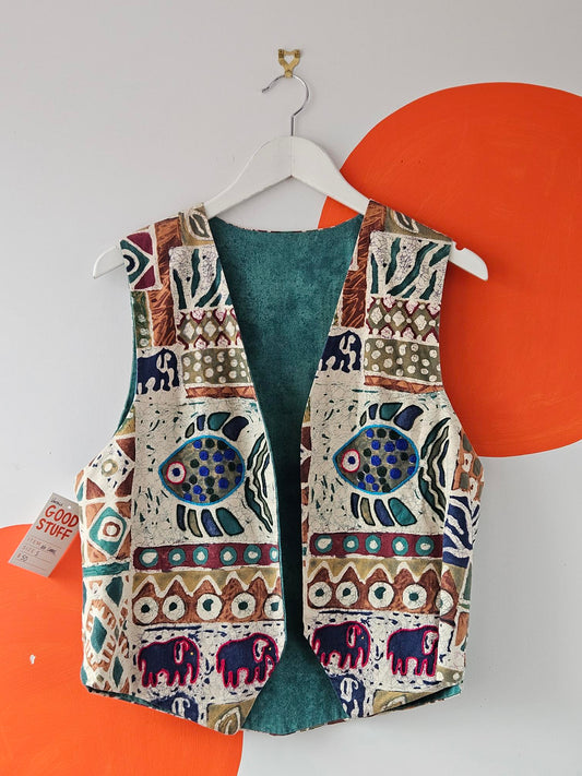 Vintage Patterned Waistcoat