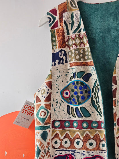 Vintage Patterned Waistcoat