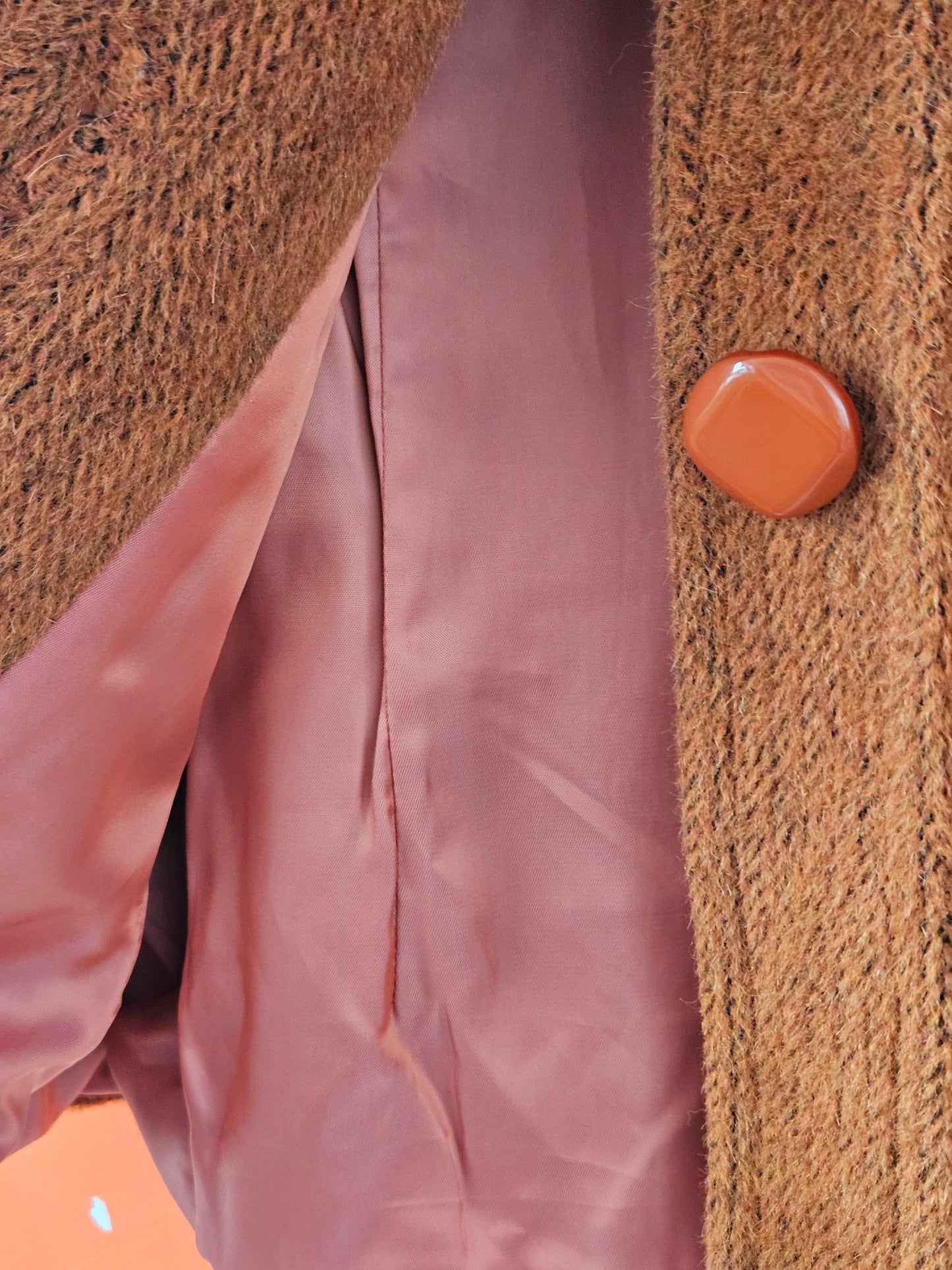 Naersi Brown Alpaca & Wool Coat