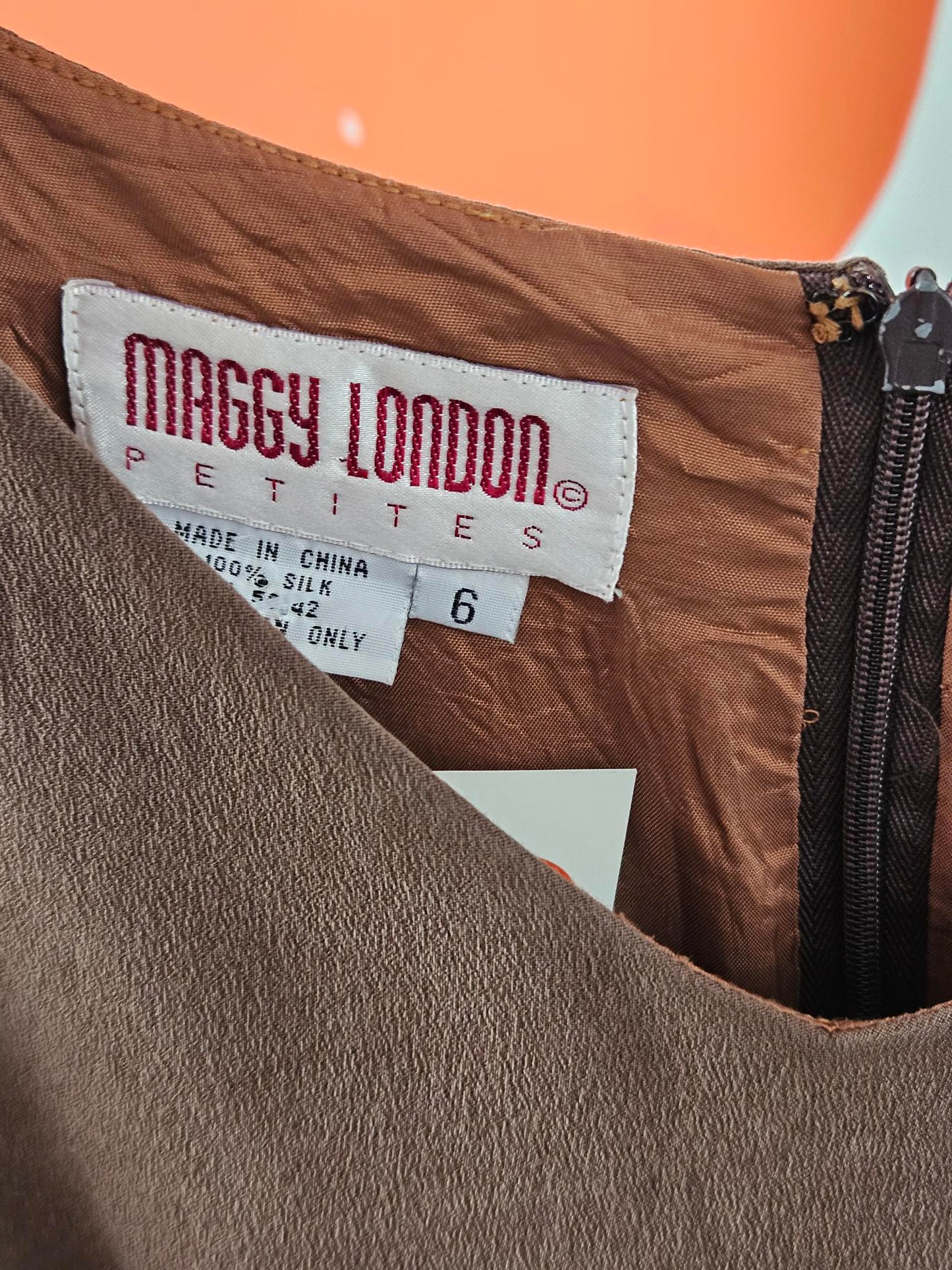 Maggy London Y2K Panelled Silk Short Dress