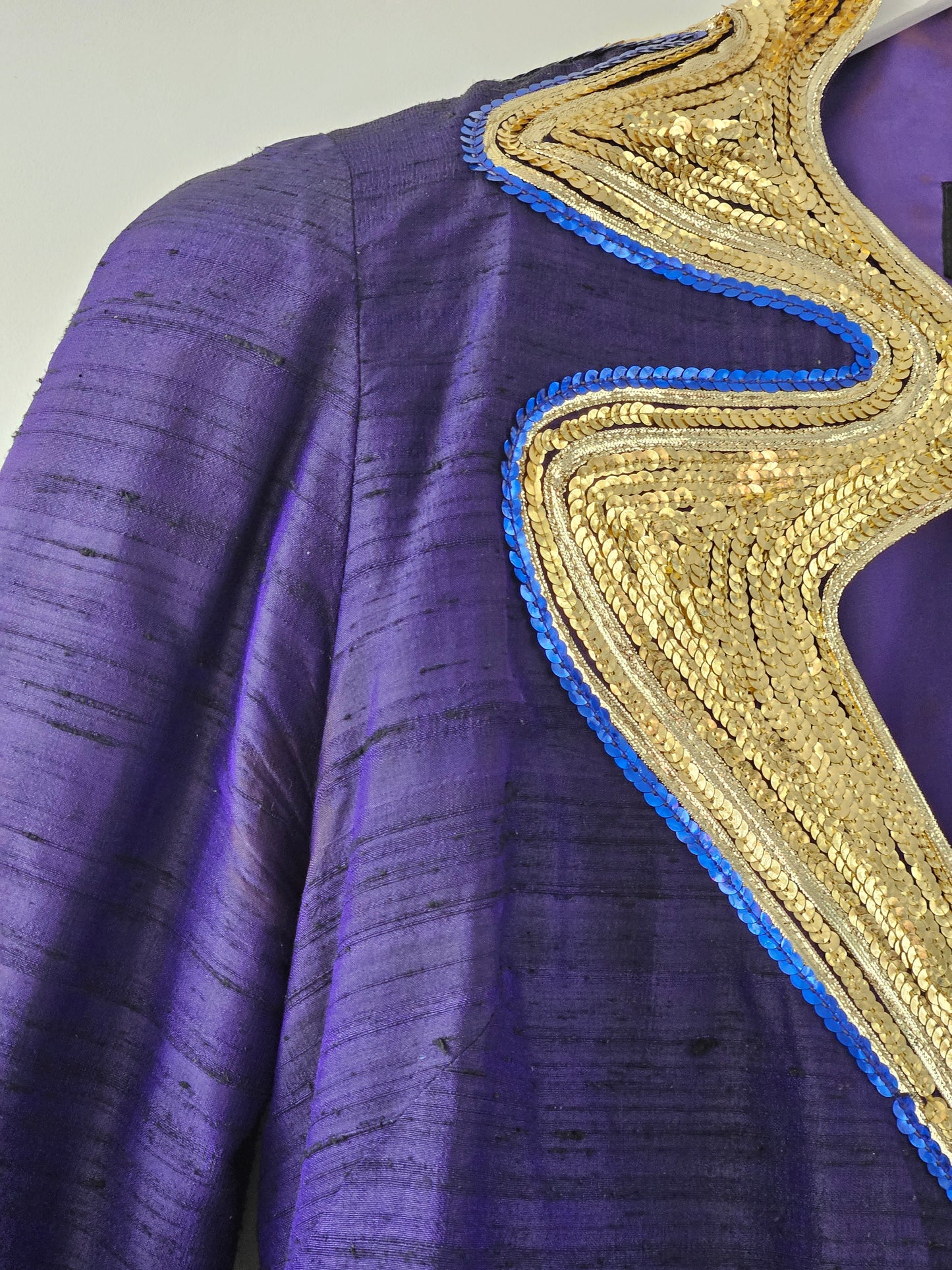 Annie Bonza NZ Vintage Navy-Gold Embellished Dress
