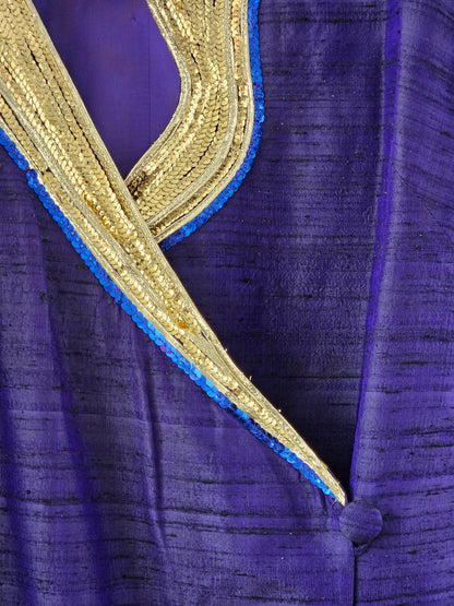 Annie Bonza NZ Vintage Navy-Gold Embellished Dress
