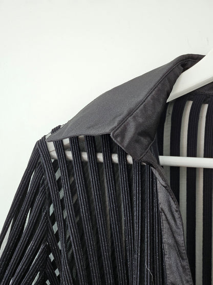Studio de Compagnie Y2K Black Sparkly Rib Blouse